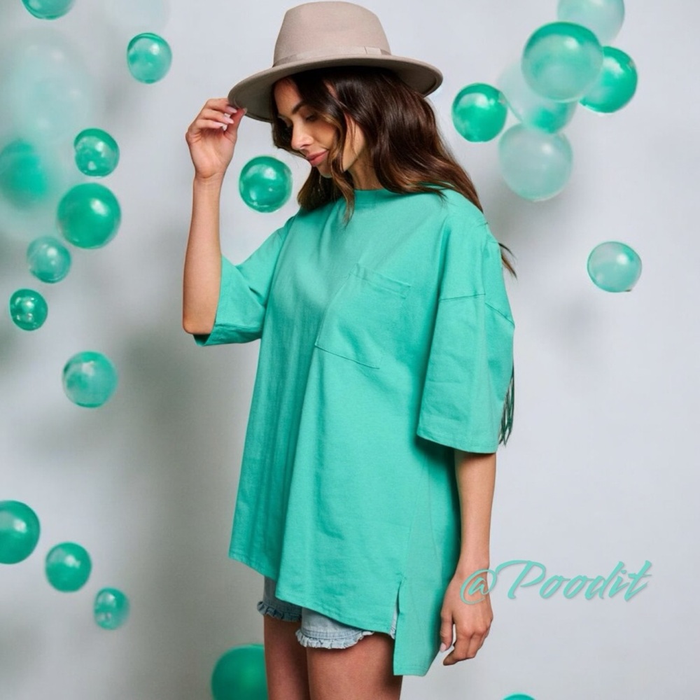 FANTASTIC FAWN oversized beaded star fringe tee